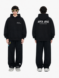 APEX JENZ® Essential Oversized Hoodie – Black